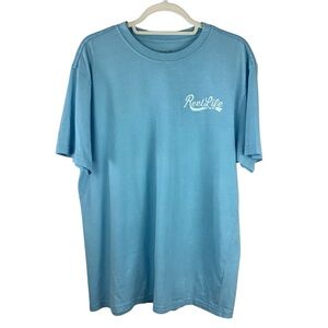Reel Life Cotton Light Blue Go With The Flow T-Shirt Size Large